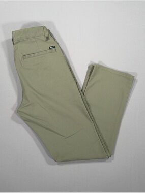 Brixton Choice Chino Pants Men's 30x30 Regular Fit Olive Green Surplus BU1386